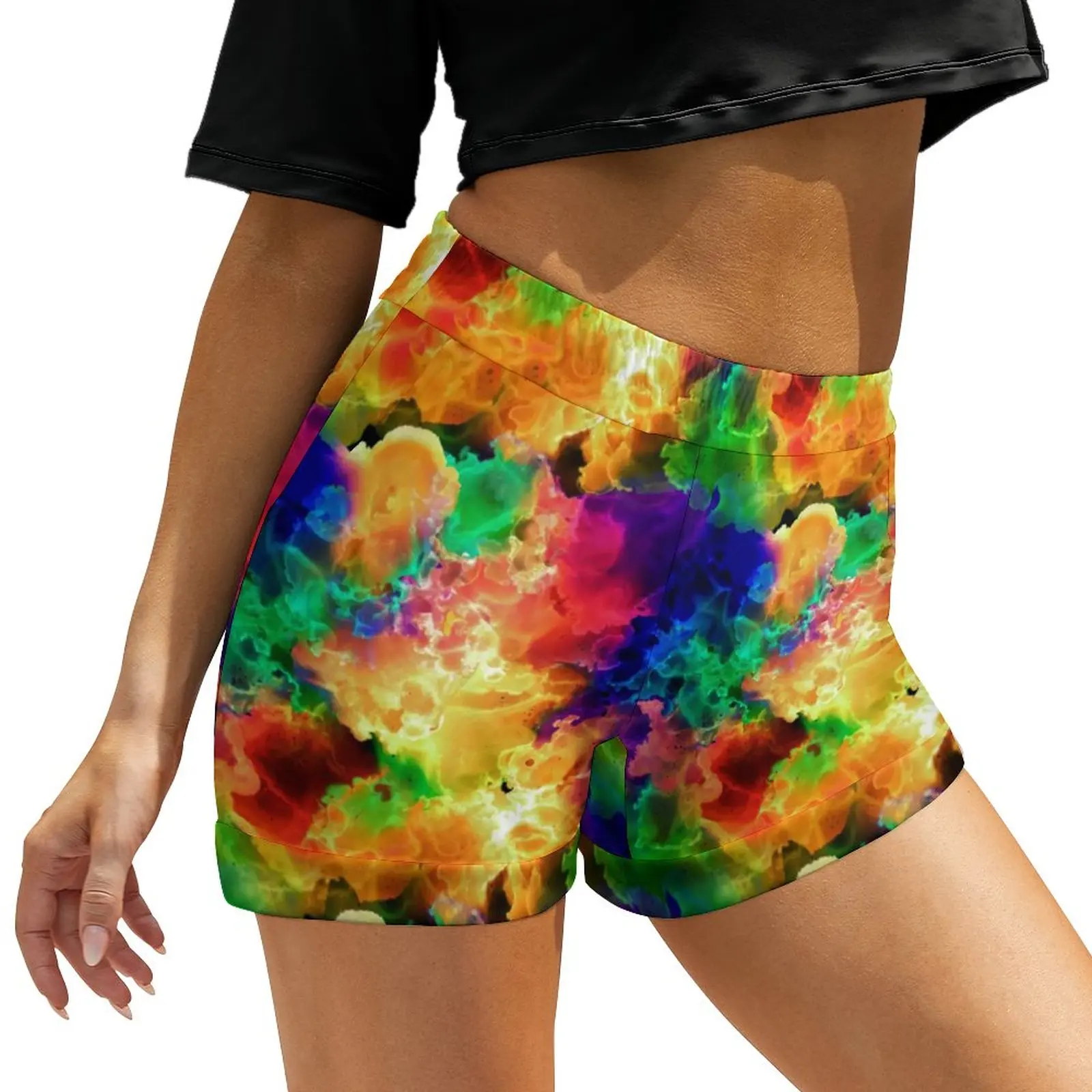 Abstract Neon Paint Shorts Psychedelic Rainbow Oversized Korean Fashion Shorts Harajuku Short Pants Female Y2k Print Bottoms
Abstract Neon Paint Shorts Psychedelic Rainbow Oversized Korean Fashion Shorts Harajuku Short Pants Female Y2k Print Bottoms