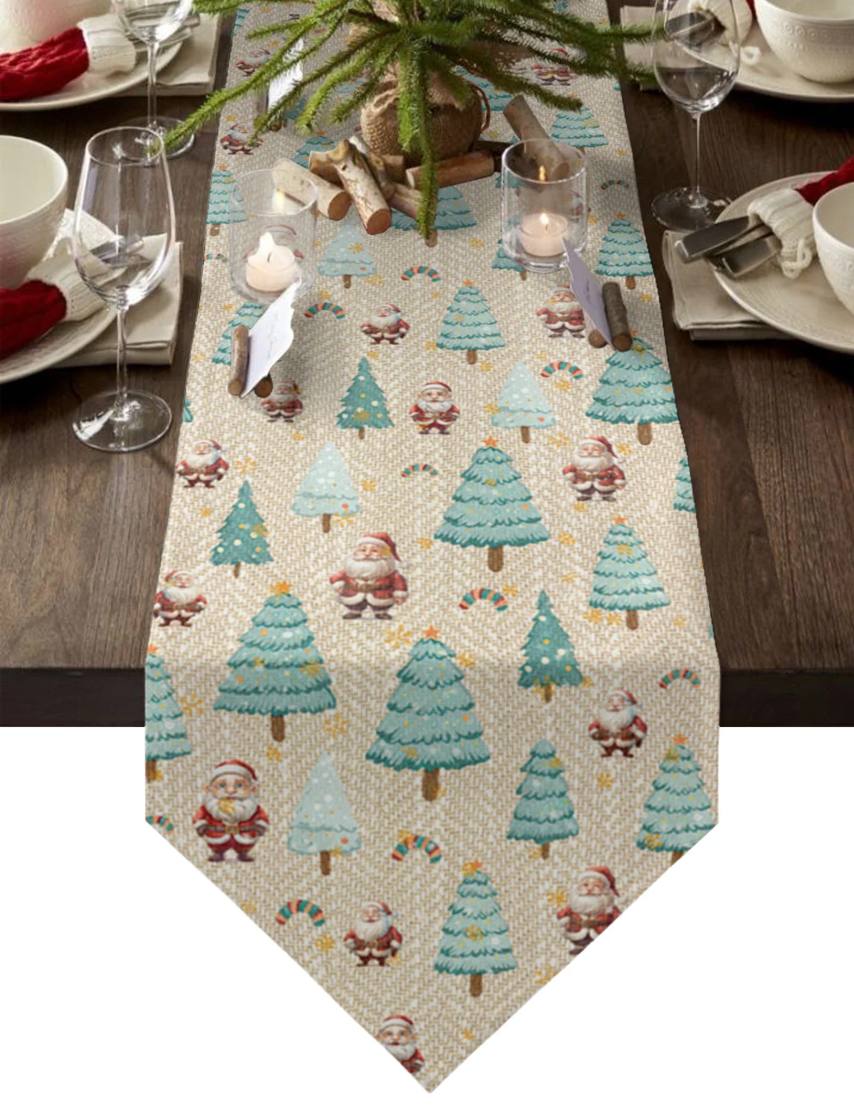 Christmas Tree Santa Claus Snowflakes Table Runners Holiday Wedding Decor Dinning Table Cover Christmas Decorations Table Cloth
Christmas Tree Santa Claus Snowflakes Table Runners Holiday Wedding Decor Dinning Table Cover Christmas Decorations Table Cloth