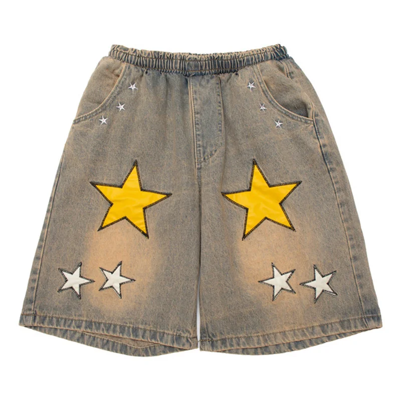 2022 Hip Hop Streetwear Vintage Washed Denim Pants Letter Star Embroidery Jeans Shorts Summer Harajuku Casual Baggy Sweatpants
2022 Hip Hop Streetwear Vintage Washed Denim Pants Letter Star Embroidery Jeans Shorts Summer Harajuku Casual Baggy Sweatpants