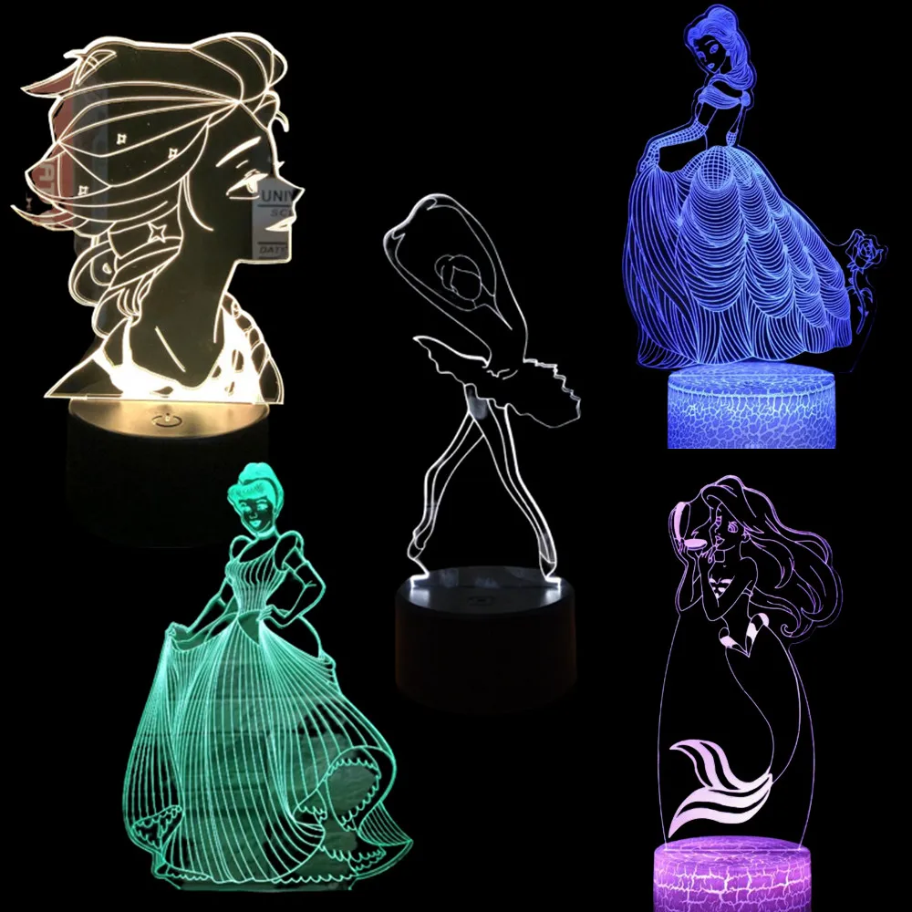 3d-ночник «Холодное сердце II» Disney, светодиодная лампа Эльзы, Анны, Энканто, фигурка русалки, принцессы, Алисы, Золушки, жасмина, осветительный ...
3d-ночник «Холодное сердце II» Disney, светодиодная лампа Эльзы, Анны, Энканто, фигурка русалки, принцессы, Алисы, Золушки, жасмина, осветительный ...
