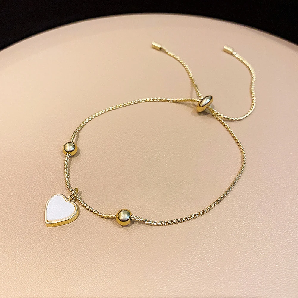 New Gold Color Heart Pendant Bracelet Bangle for Women Fine Fashion Jewelry Wedding Party Gift 2022 Trend Adjustable Bracelet
New Gold Color Heart Pendant Bracelet Bangle for Women Fine Fashion Jewelry Wedding Party Gift 2022 Trend Adjustable Bracelet