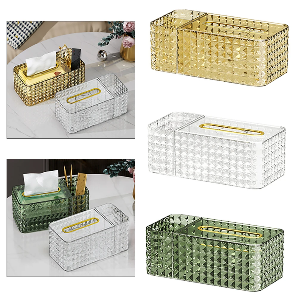 

Tissue Box Holder Luxury For Toilet Home Living Room Decoration Desktop Tissue Box Cover Organizers Storage Table Napkin Holders