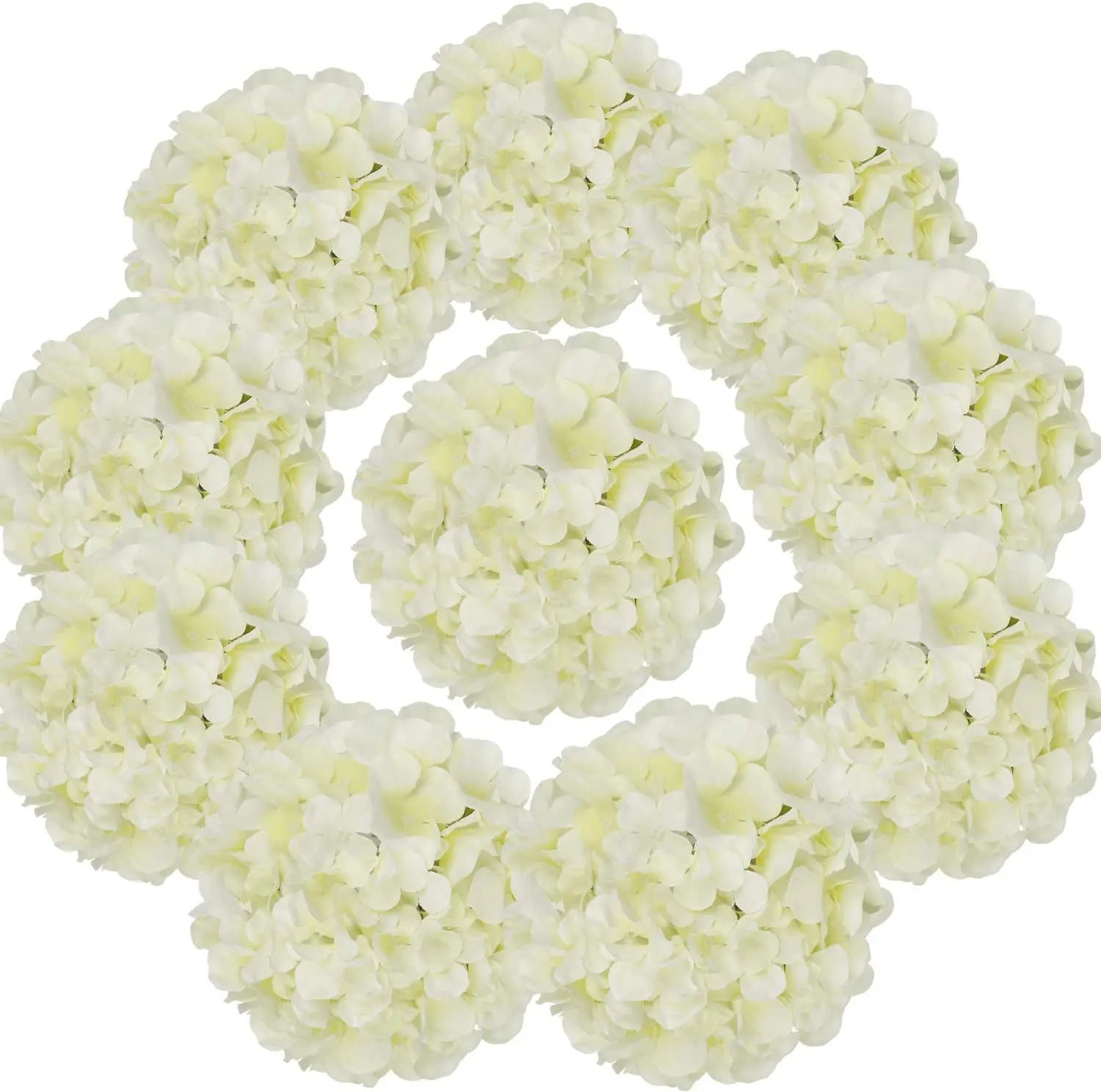5Packs 54 heads Silk Hydrangea Heads Artificial Flowers Head with Stems for Home Wedding Bridal Shower Birthday Party Decoration
5Packs 54 heads Silk Hydrangea Heads Artificial Flowers Head with Stems for Home Wedding Bridal Shower Birthday Party Decoration