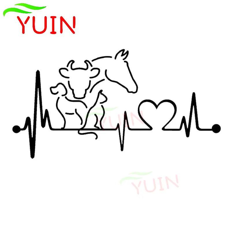 Car Sticker Dog Cat Horse Cow Heartbeat Lifeline Monitor Creative Funny Animal Decals Fashion Design PVC Bumper Decoration Decal
Car Sticker Dog Cat Horse Cow Heartbeat Lifeline Monitor Creative Funny Animal Decals Fashion Design PVC Bumper Decoration Decal