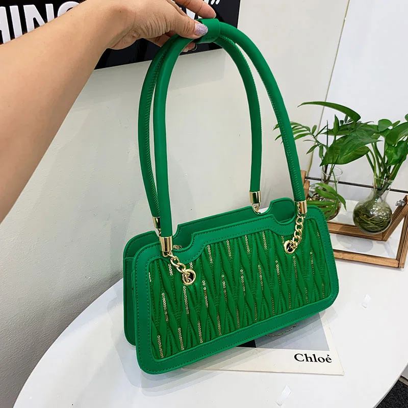 Fashion Shoulder Side Bags for Women Brand Armpit Bag Green PU Leather New 2023 Trend Luxury Designer Lady Tote Handbags
Fashion Shoulder Side Bags for Women Brand Armpit Bag Green PU Leather New 2023 Trend Luxury Designer Lady Tote Handbags