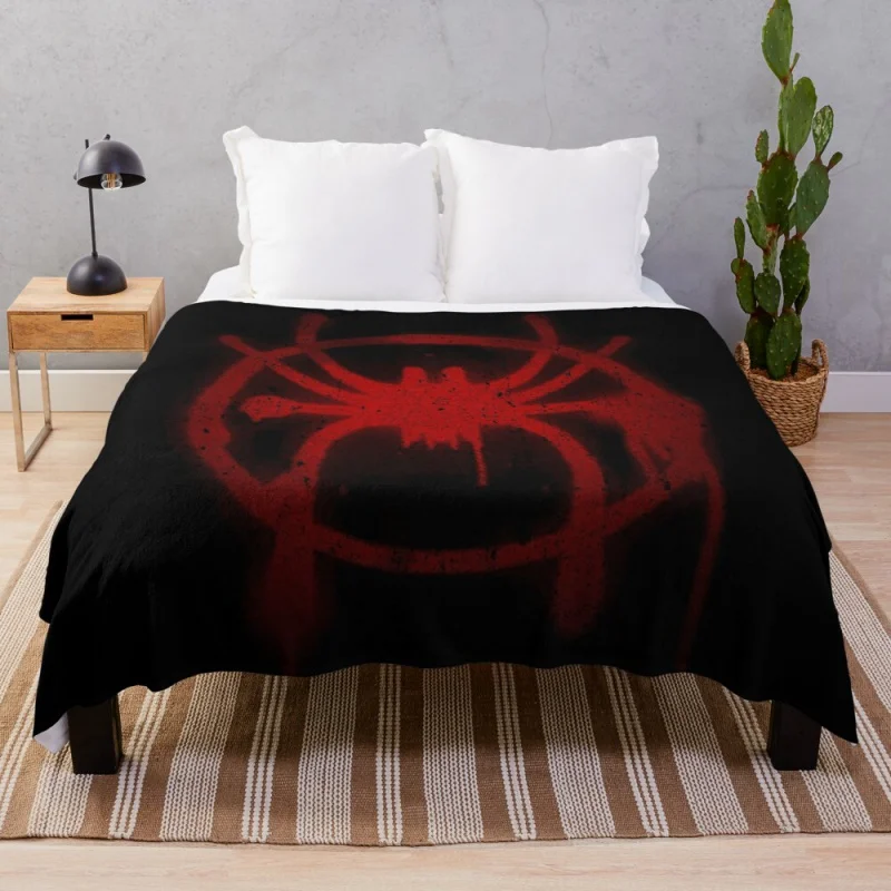 Miles morales spider symbol throw blanket double blanket fleece bkanket mesh plaid
Miles morales spider symbol throw blanket double blanket fleece bkanket mesh plaid