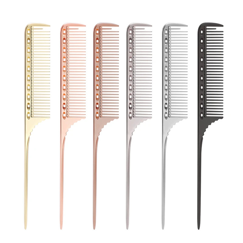 Space Aluminum Hair Comb Professional Hair Cutting Dying Hair Brush Anti-static Detangling Rat Tail Salon&Home Hairdressing Tool
Space Aluminum Hair Comb Professional Hair Cutting Dying Hair Brush Anti-static Detangling Rat Tail Salon&Home Hairdressing Tool