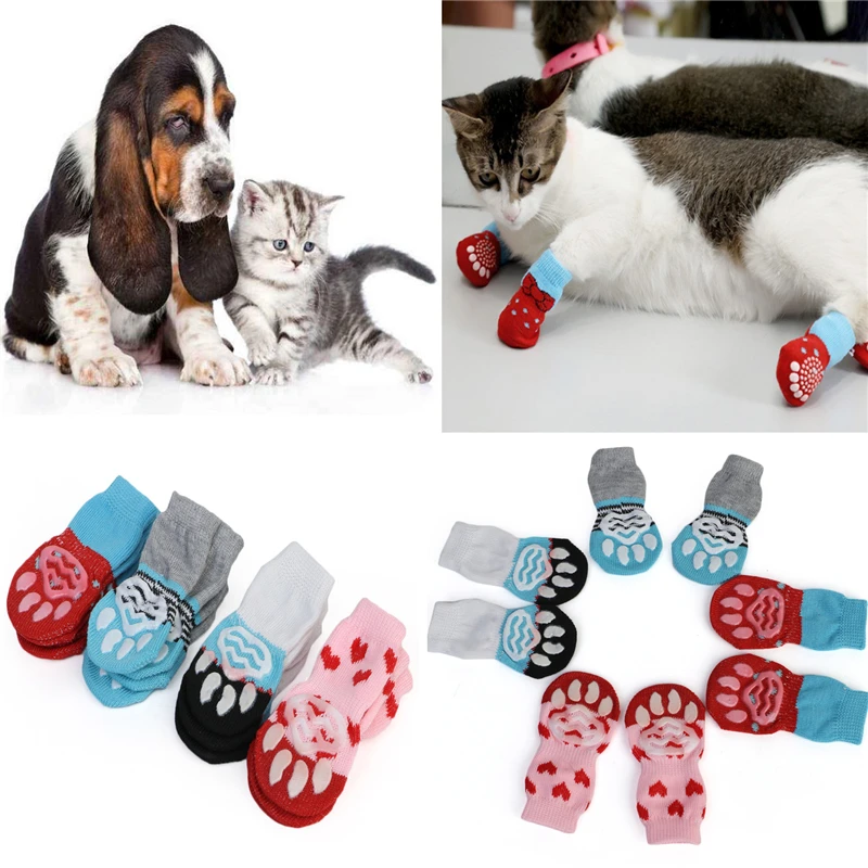 Pet Dog Winter Anti-Slip Socks Small Cat Dogs Knit Warm Socks Chihuahua Thick Paw Protector Dog Socks Booties Accessories 4pcs
Pet Dog Winter Anti-Slip Socks Small Cat Dogs Knit Warm Socks Chihuahua Thick Paw Protector Dog Socks Booties Accessories 4pcs