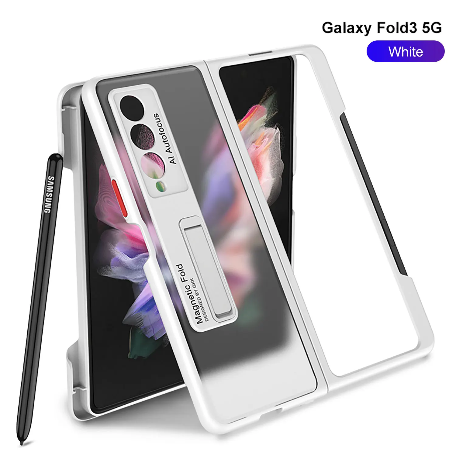For Samsung Galaxy Z Fold 3 Case Stand Semi-Transparent Frosted PC for galaxy z fold3 Pen Slot Holder funda Anti-Fingerprint
For Samsung Galaxy Z Fold 3 Case Stand Semi-Transparent Frosted PC for galaxy z fold3 Pen Slot Holder funda Anti-Fingerprint