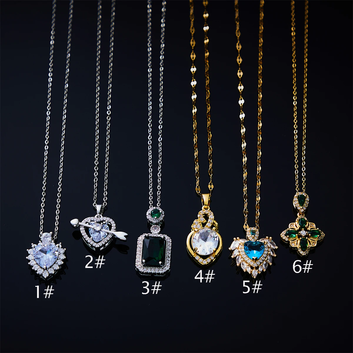 Fashion Shiny Crystal Heart Necklaces for Women Stainless Steel Chain Charm Square Stone Pendants Necklaces Wedding Jewelry 2023
Fashion Shiny Crystal Heart Necklaces for Women Stainless Steel Chain Charm Square Stone Pendants Necklaces Wedding Jewelry 2023