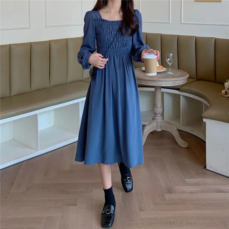 Autumn 2022 new retro French mid-length waist-length folded temperament long-sleeved dress women's skirt
Autumn 2022 new retro French mid-length waist-length folded temperament long-sleeved dress women's skirt