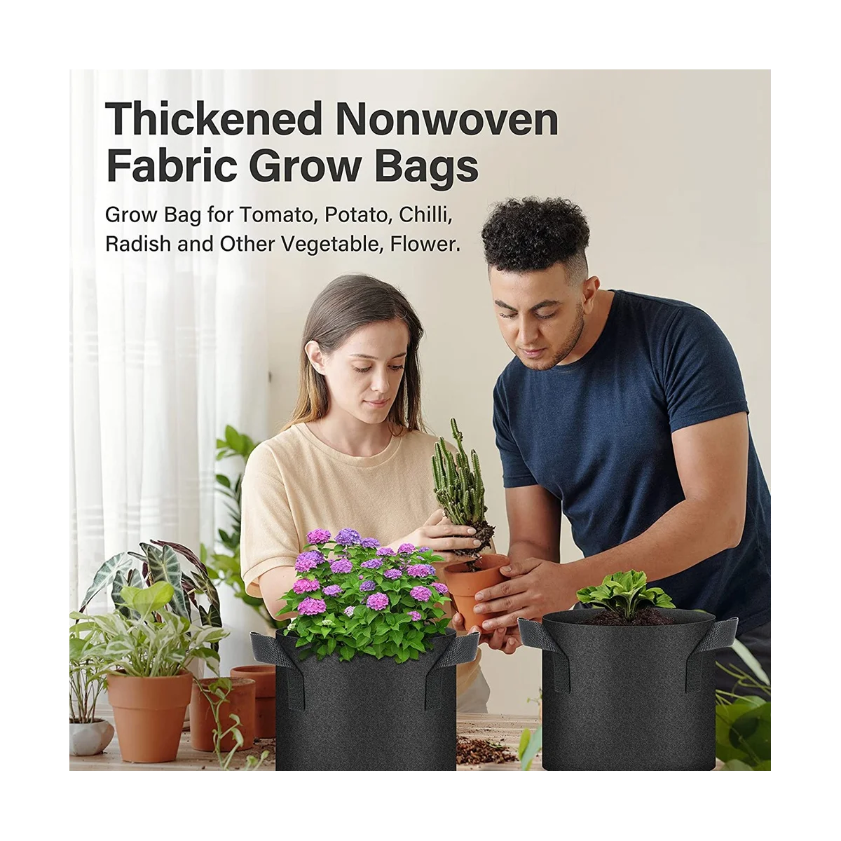 7 шт./упаковка, сетчатые горшки для растений, 7 галлонов
7 шт./упаковка, сетчатые горшки для растений, 7 галлонов