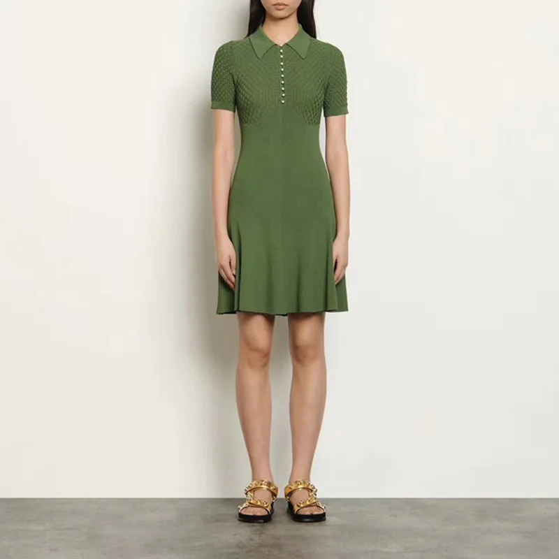 Fashion Dresses for Women Sandro Spring Summer Dresses Women Short Sleeves Knitting Dress Casual Streetweaing Dresses Women
Fashion Dresses for Women Sandro Spring Summer Dresses Women Short Sleeves Knitting Dress Casual Streetweaing Dresses Women