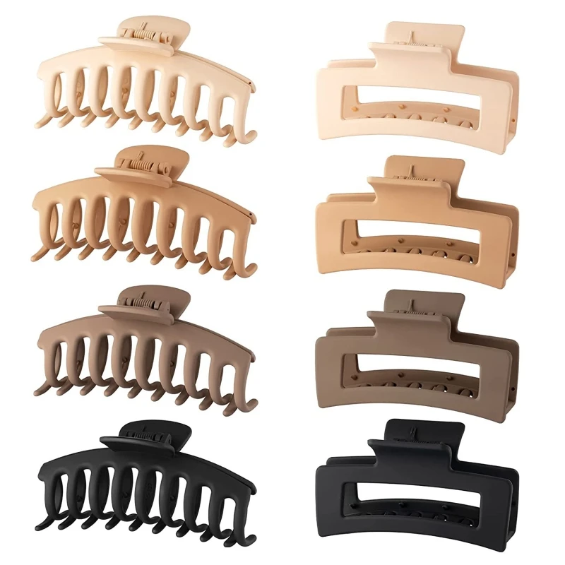 8pcs Hair Clips for Women Girls Strong Hold Matte Claw Hair Clips Thick Thin Hair 90's Vintage Jaw Clips Drop Shipping
8pcs Hair Clips for Women Girls Strong Hold Matte Claw Hair Clips Thick Thin Hair 90's Vintage Jaw Clips Drop Shipping