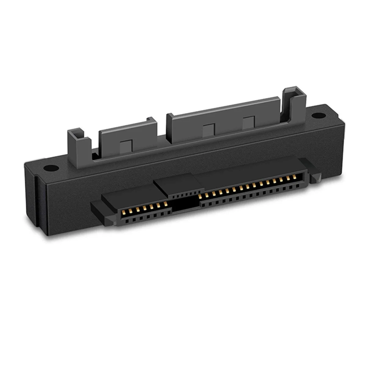 1 шт. SFF-8482 SAS мама на SATA папа 15-контактный изогнутый адаптер с углом 90 градусов для
