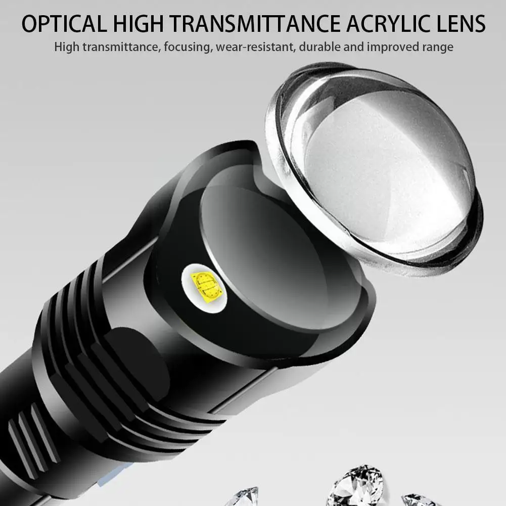 Outdoor Multifunctional Strong Light Waterproof Usb Powerful Led Torch Rechargeable Rechargeable P7v2
Outdoor Multifunctional Strong Light Waterproof Usb Powerful Led Torch Rechargeable Rechargeable P7v2
