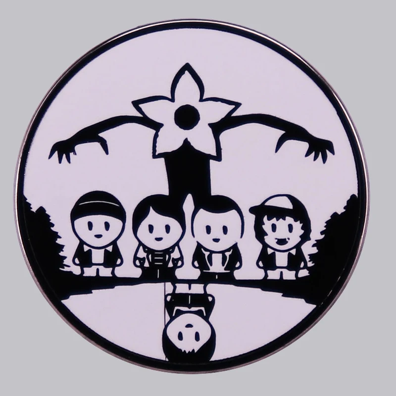 A1432 STRANGER THINGS Enamel Pins TV Series Brooch Badge Denim Shirt Lapel Pin Gothic Jewelry Gift for Fans 
A1432 STRANGER THINGS Enamel Pins TV Series Brooch Badge Denim Shirt Lapel Pin Gothic Jewelry Gift for Fans