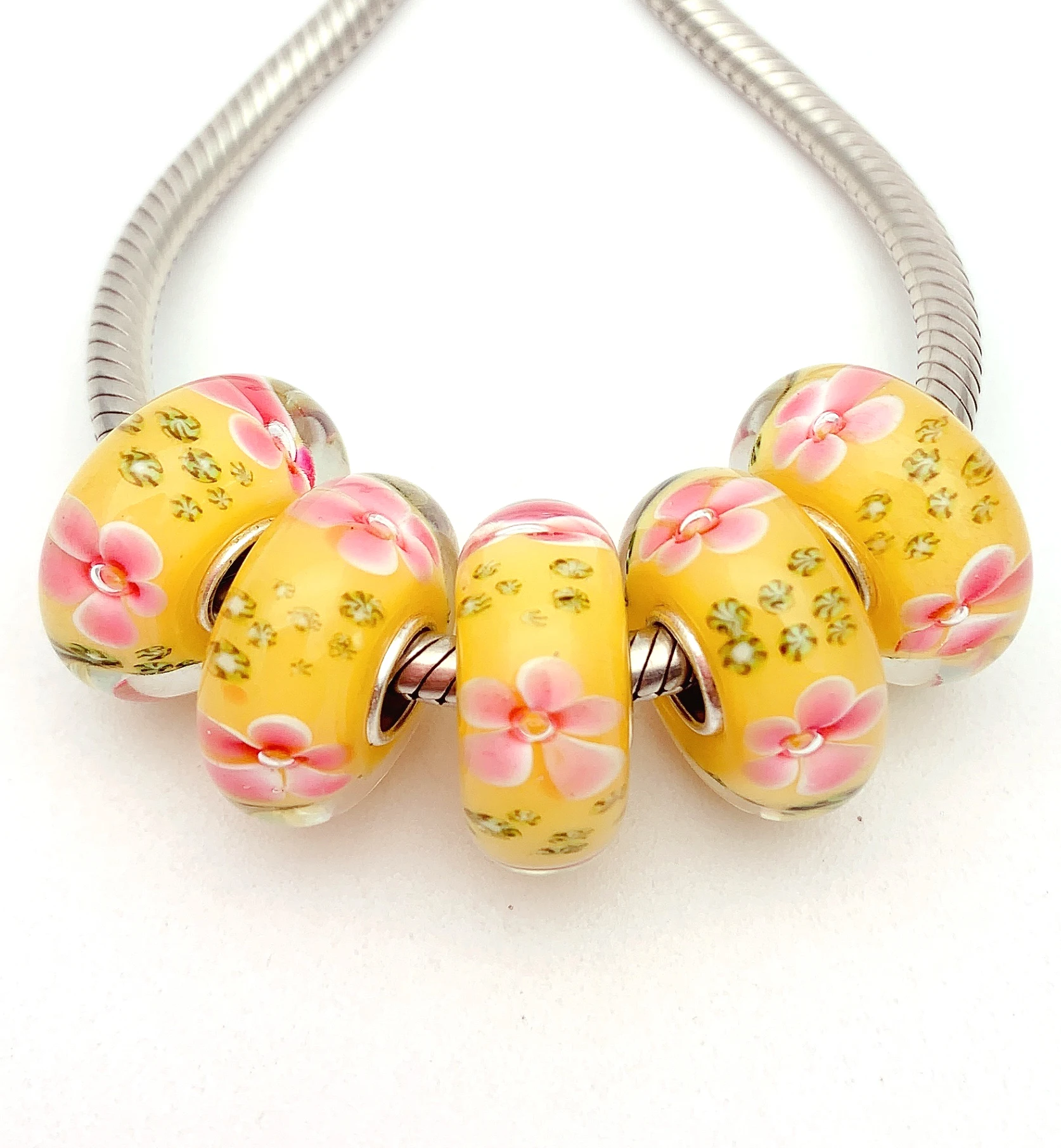 XHYG175 5X 100% Authenticity S925 Sterling Silver Beads Murano GlassBeads Fit European Charms Bracelet Diy Jewelry Lampwork
XHYG175 5X 100% Authenticity S925 Sterling Silver Beads Murano GlassBeads Fit European Charms Bracelet Diy Jewelry Lampwork