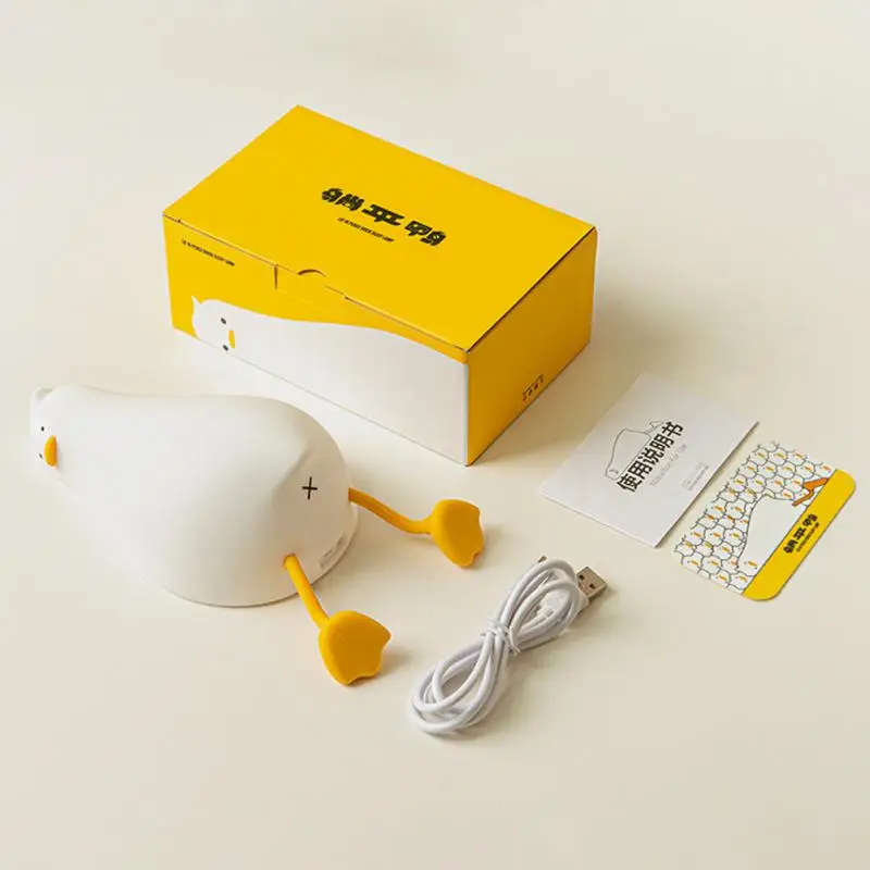 

260g Led Night Lamp Low Power Consumption Lamp Boxed Led Atmosphere Light Long Endurance Bedroom Decoration Abs Duck-shaped