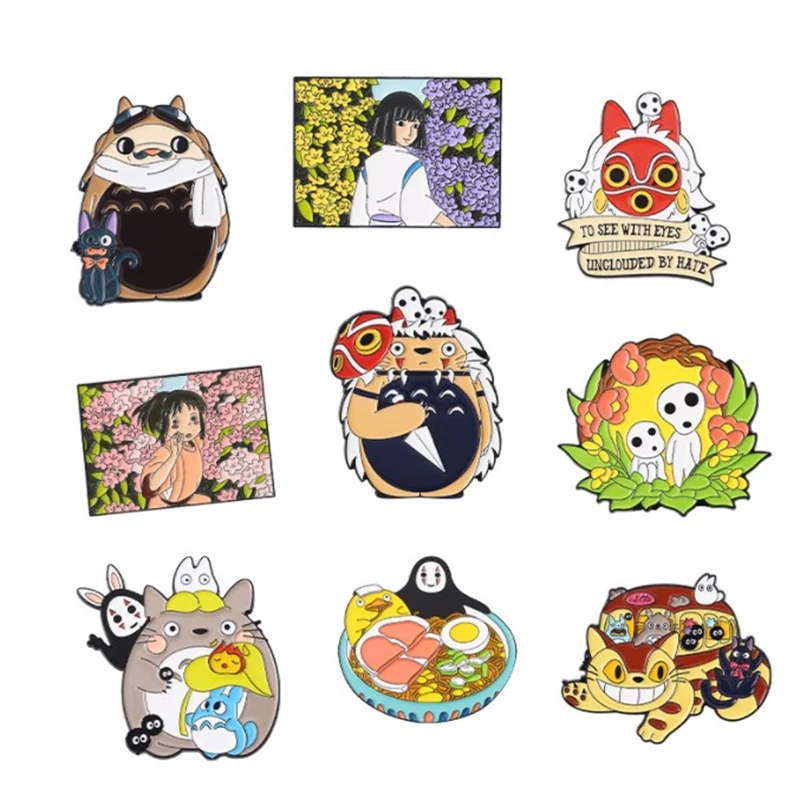 Manga Lapel Pins Japanese Enamel Brooches For Women Totoro Witch Cute Badges On Backpack Things Hijab Pins For Women's Clothing
Manga Lapel Pins Japanese Enamel Brooches For Women Totoro Witch Cute Badges On Backpack Things Hijab Pins For Women's Clothing