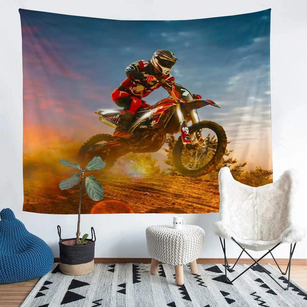 Гобелен настенный 3D для кроссовых мотоциклов Feelyou, гобелен для экстремальных видов спорта для мальчиков и подростков, гонок на мотоцикле
Гобелен настенный 3D для кроссовых мотоциклов Feelyou, гобелен для экстремальных видов спорта для мальчиков и подростков, гонок на мотоцикле