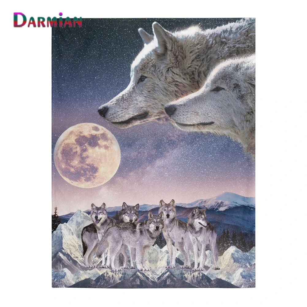 Флисовое фланелевое одеяло DARMIAN с 3D рисунком Луны и волка, Осень-зима, сохраняющие тепло одеяла, украшение для гостиной
Флисовое фланелевое одеяло DARMIAN с 3D рисунком Луны и волка, Осень-зима, сохраняющие тепло одеяла, украшение для гостиной