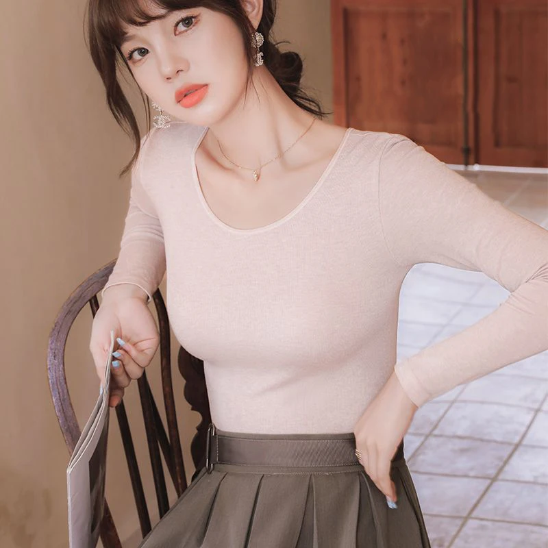 Seamless Womens Thermal Underwear Top O Neck Intimate 2022 Autumn Winter Long Sleeves Solid Warm Lingerie Oat Gray
Seamless Womens Thermal Underwear Top O Neck Intimate 2022 Autumn Winter Long Sleeves Solid Warm Lingerie Oat Gray