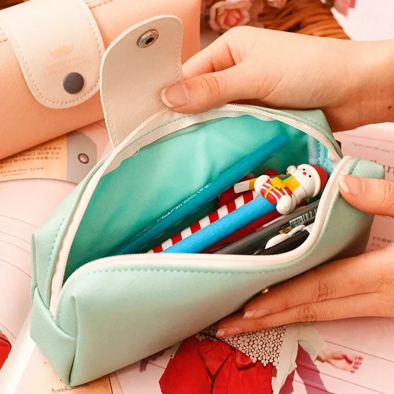 Large Capacity Portable Student Pencil Case Leather Makeup Cosmetic Bag Brush Pen Pencil Case Stationery Organizer Pouch Box
Large Capacity Portable Student Pencil Case Leather Makeup Cosmetic Bag Brush Pen Pencil Case Stationery Organizer Pouch Box