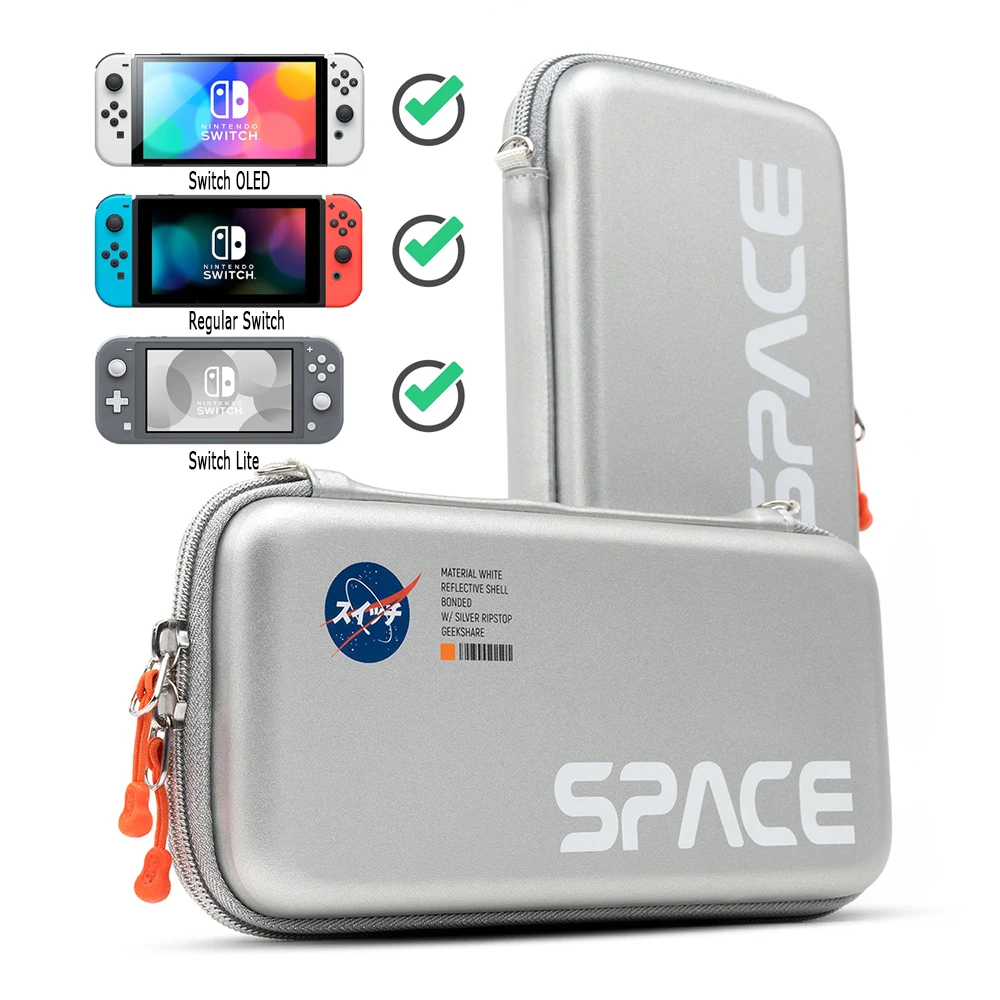 Переносной чехол, совместимый с Nintendo Switch/Switch Lite/OLED Switch, портативный жесткий чехол из ЭВА, водонепроницаемый защитный чехол для путешествий
Переносной чехол, совместимый с Nintendo Switch/Switch Lite/OLED Switch, портативный жесткий чехол из ЭВА, водонепроницаемый защитный чехол для путешествий