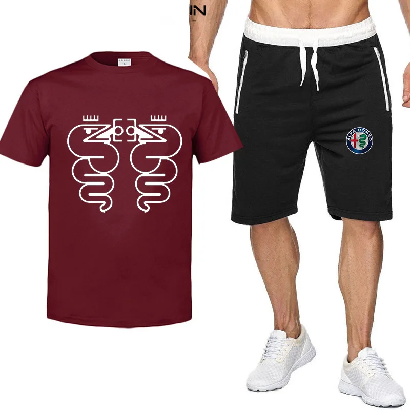 Mens Short sleeve ALFA ROMEO car Logo Summer Mens t Shirt Harajuku T-Shirt high quality Cotton T Shirts pants suit Sportswear B2
Mens Short sleeve ALFA ROMEO car Logo Summer Mens t Shirt Harajuku T-Shirt high quality Cotton T Shirts pants suit Sportswear B2