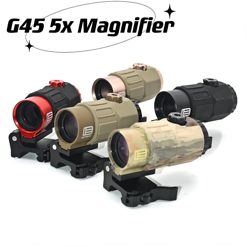 Tactical Airsoft G45 5X Magnifier Scope Optics EXPS3 558 Red Dot Combo With US Flag Markings STS Mount Weaver MIL-STD-1913 Rail
Tactical Airsoft G45 5X Magnifier Scope Optics EXPS3 558 Red Dot Combo With US Flag Markings STS Mount Weaver MIL-STD-1913 Rail
