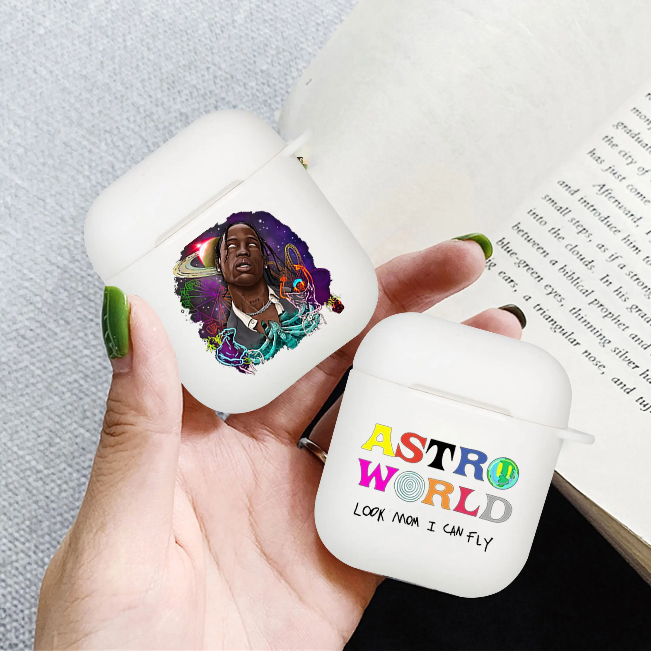 Travis Scott Astroworld Earphone Case For Apple iPhone Charging Box For AirPods1 2 3 Pro White wireless Bluetooth headphone case
Travis Scott Astroworld Earphone Case For Apple iPhone Charging Box For AirPods1 2 3 Pro White wireless Bluetooth headphone case