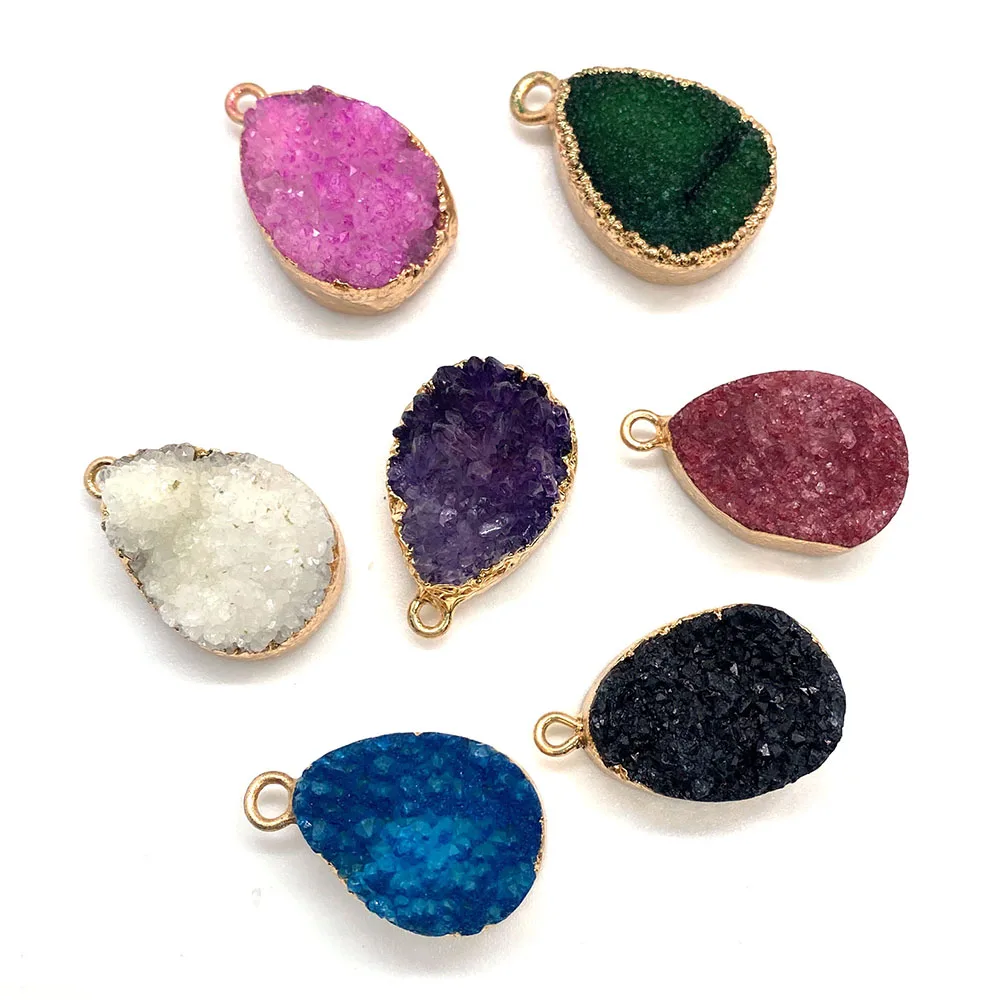 Wholesale Natural Stone Bound Agate Necklace Pendant 15x23mm Crystal Drop Pendant Charm Jewelry DIY Bracelet Earring Accessories
Wholesale Natural Stone Bound Agate Necklace Pendant 15x23mm Crystal Drop Pendant Charm Jewelry DIY Bracelet Earring Accessories