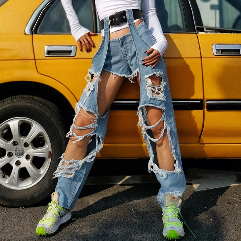 Hollow Hole Irregular Women's Straight Leg Pants High Waist Asymmetrical Fringed Full-length Pants New Style Women's Fashion
Hollow Hole Irregular Women's Straight Leg Pants High Waist Asymmetrical Fringed Full-length Pants New Style Women's Fashion