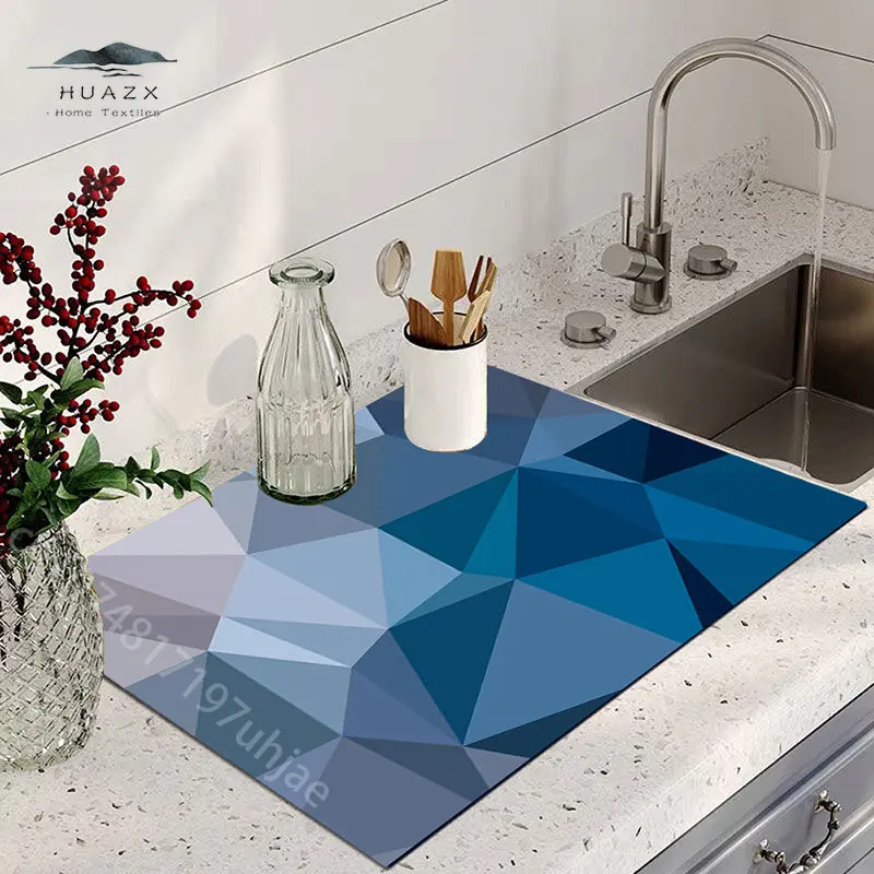 Geometric Gradient Drain Pad Super Absorbent Kitchen Tablemat Dinnerware Placemat Cup Coaster Dish Drying Mat Bathroom Mats
Geometric Gradient Drain Pad Super Absorbent Kitchen Tablemat Dinnerware Placemat Cup Coaster Dish Drying Mat Bathroom Mats