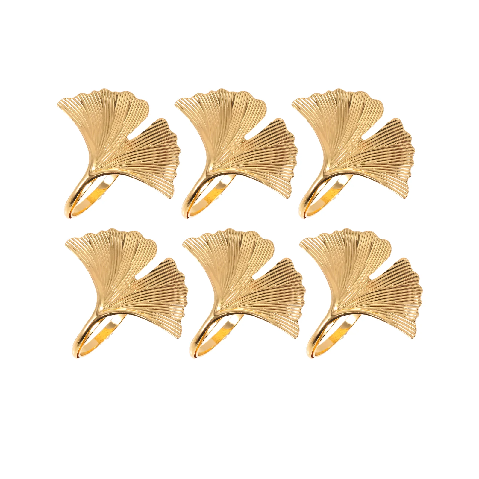 6 Pcs Ginkgo Leaf Napkin Rings Ornament Gold Dinner Napkins Buckle Stainless Steel Dinner Party Fall Wedding Table decoration
6 Pcs Ginkgo Leaf Napkin Rings Ornament Gold Dinner Napkins Buckle Stainless Steel Dinner Party Fall Wedding Table decoration