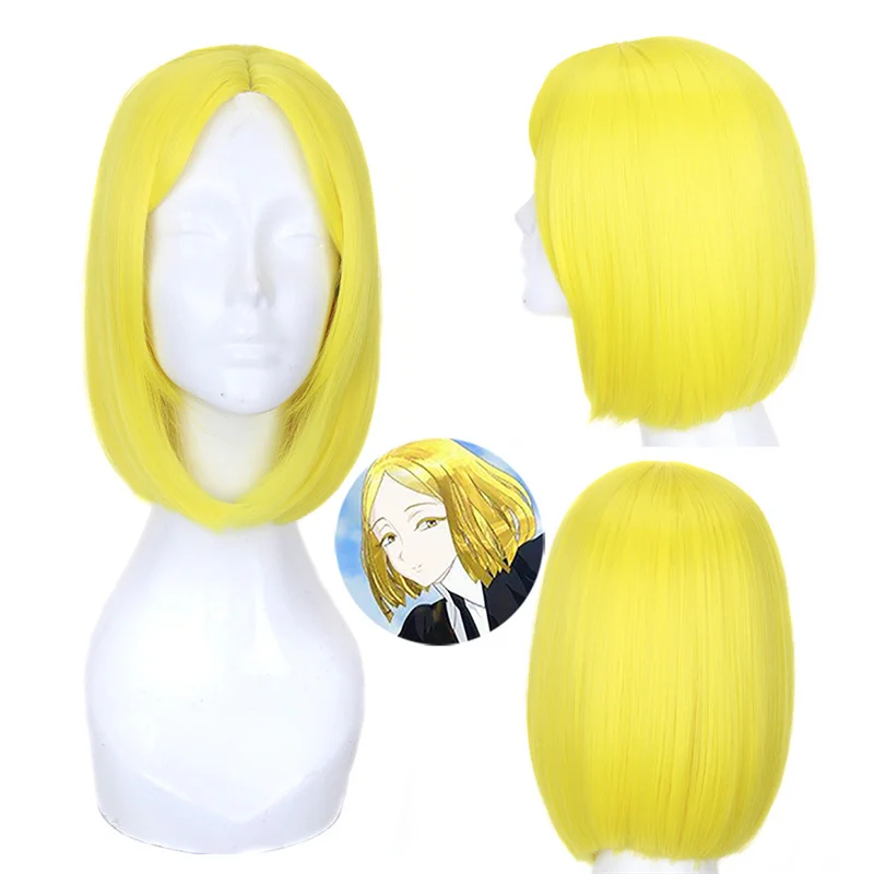 35CM Anime Land of the Lustrous Yellow Diamond Halloween Cosplay Props Synthetic Hair Wig Party Headwear Cos Women Hair Wigs
35CM Anime Land of the Lustrous Yellow Diamond Halloween Cosplay Props Synthetic Hair Wig Party Headwear Cos Women Hair Wigs