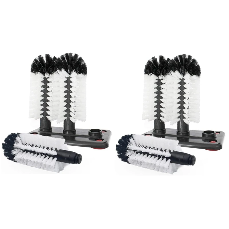 2X Water Bottle Cleaning Brush Glass Cup Washer With Suction Base 3 Head Bristle Brush For Beer Cup, Long Leg Cup
2X Water Bottle Cleaning Brush Glass Cup Washer With Suction Base 3 Head Bristle Brush For Beer Cup, Long Leg Cup