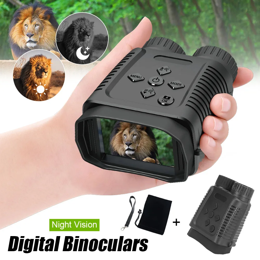 Night Vision Goggles with Camera Digital Binoculars HD Infrared Lens 4x Digital Zoom for Wildlife Observation Outdoor Camping
Night Vision Goggles with Camera Digital Binoculars HD Infrared Lens 4x Digital Zoom for Wildlife Observation Outdoor Camping