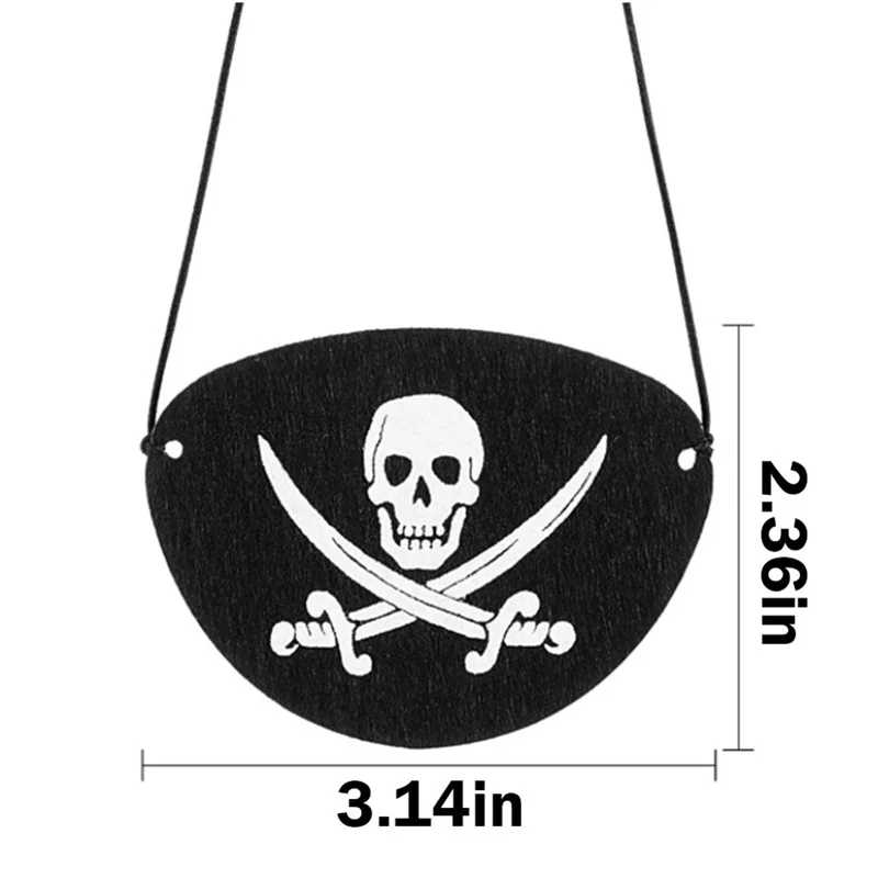 Durable Black Skull Pirate Eye Patch Unique Design Pirate Eyepatch Props Dress Accessories Pirate Blindfold Cosplay Props Trend
Durable Black Skull Pirate Eye Patch Unique Design Pirate Eyepatch Props Dress Accessories Pirate Blindfold Cosplay Props Trend