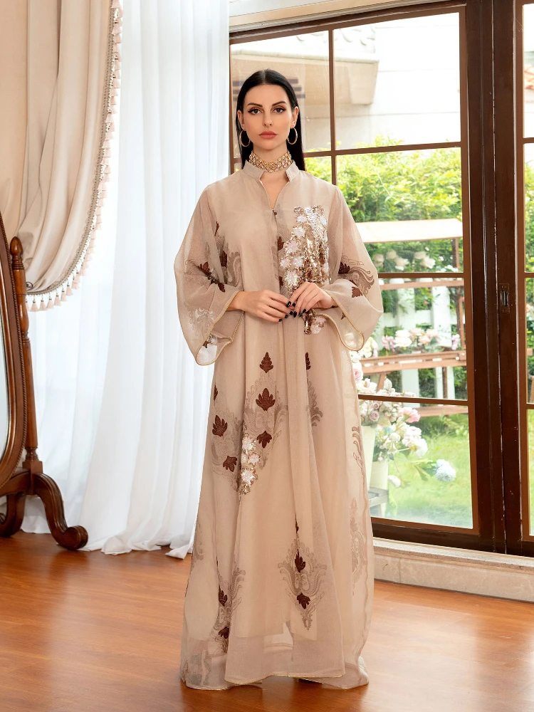 Elegance Abaya Femme Muslim Fashion Robe Dubai 2022 Middle East Women's Long Sleeve Evening Dress Sequin Embroider Dresses S-XXL
Elegance Abaya Femme Muslim Fashion Robe Dubai 2022 Middle East Women's Long Sleeve Evening Dress Sequin Embroider Dresses S-XXL