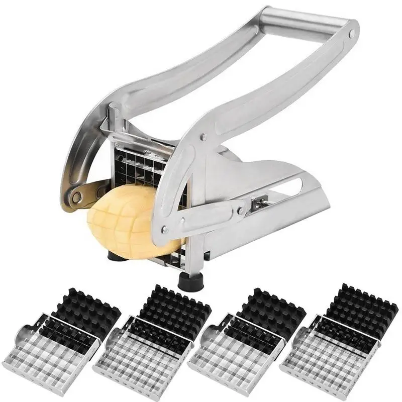 French Fries Cutter Vegetable Slicer Stainless Steel Commercial Grade Vegetable And Potato Slicer Perfect For Air Fryer Food
French Fries Cutter Vegetable Slicer Stainless Steel Commercial Grade Vegetable And Potato Slicer Perfect For Air Fryer Food