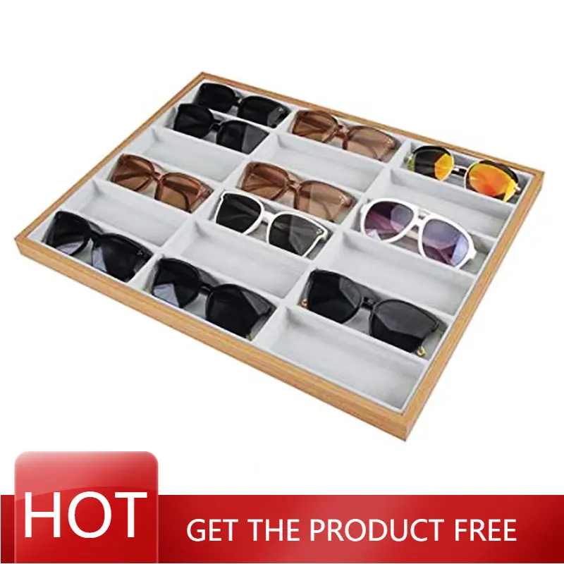 Wooden Color 18 Grids SunGlasses Case, Eyeglasses Tray, Sun Glasses Display Showcase, Eyewear Organizer Case, Jewelry Tray
Wooden Color 18 Grids SunGlasses Case, Eyeglasses Tray, Sun Glasses Display Showcase, Eyewear Organizer Case, Jewelry Tray
