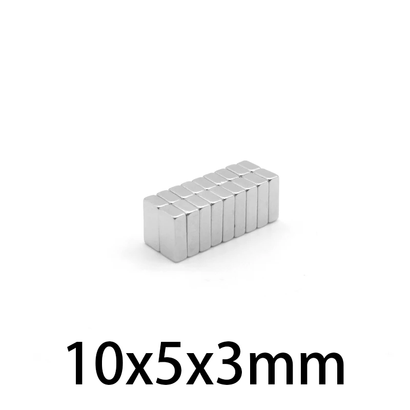 20/50/100/200/300/500PCS 10x5x3 mm Small Block Magnets Strong N35 Quadrate Neodymium Permanent Magnet Sheet 10x5x3mm 10*5*3 mm
20/50/100/200/300/500PCS 10x5x3 mm Small Block Magnets Strong N35 Quadrate Neodymium Permanent Magnet Sheet 10x5x3mm 10*5*3 mm