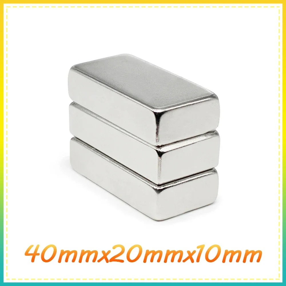 1/2/3/5PCS 40x20x10mm Quadrate Super Strong Powerful Magnets N35 Thick Block Permanent Magnet 40x20x10 Neodymium Magnet 40*20*10
1/2/3/5PCS 40x20x10mm Quadrate Super Strong Powerful Magnets N35 Thick Block Permanent Magnet 40x20x10 Neodymium Magnet 40*20*10