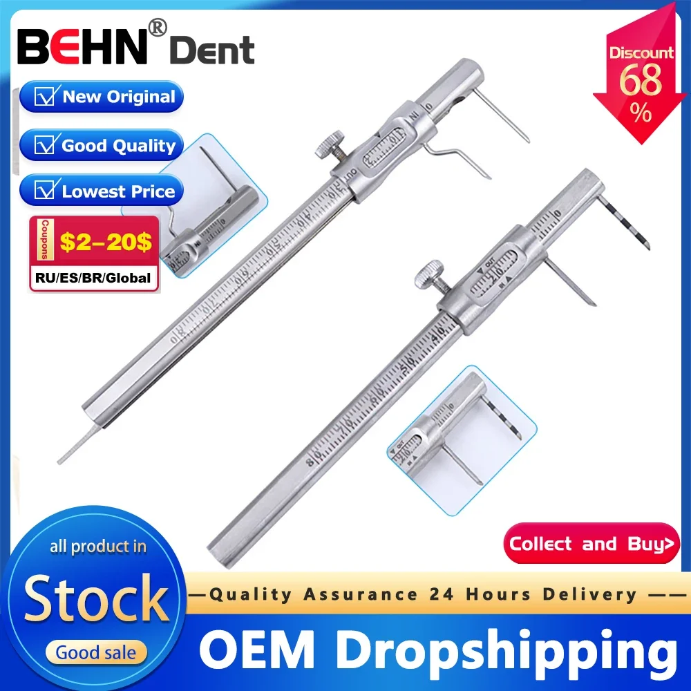 1PCS Dental Orthodontic Sliding Caliper 0-80mm Dentist Implant Measuring Gauge Double Scale Round Dentistry Tool implante Tips
1PCS Dental Orthodontic Sliding Caliper 0-80mm Dentist Implant Measuring Gauge Double Scale Round Dentistry Tool implante Tips