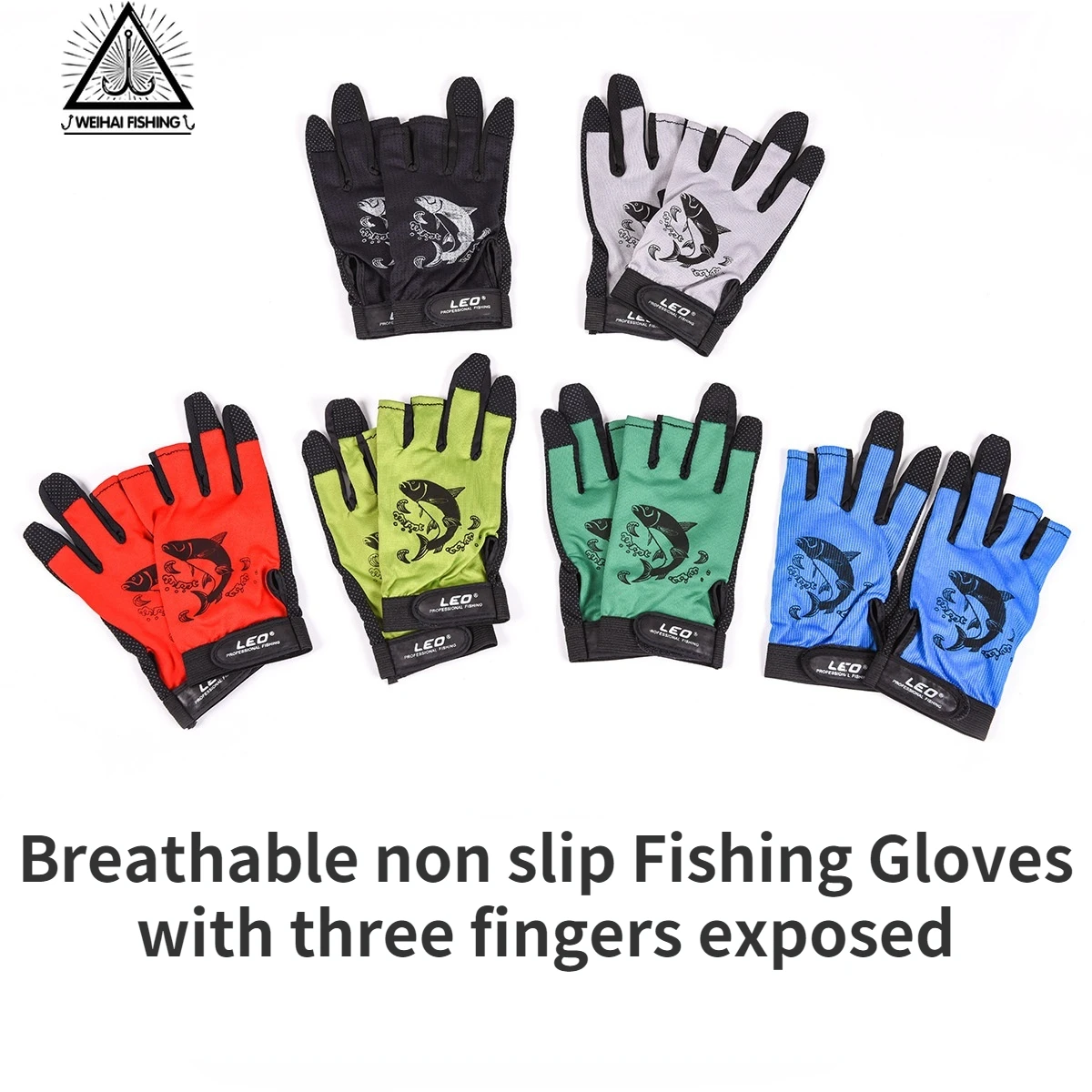 WH Fish Jump Series Non-Slip Quick-Drying Fishing Gloves Road Three Finger Sports Outdoor Gloves
WH Fish Jump Series Non-Slip Quick-Drying Fishing Gloves Road Three Finger Sports Outdoor Gloves