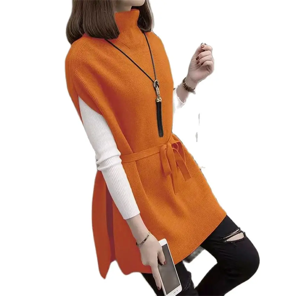 New Autumn Winter Women'S Clothing Lady Long Vest Knitted Sweater Half Turtleneck Length Sweater Korean Vests Waistcoat Gilet
New Autumn Winter Women'S Clothing Lady Long Vest Knitted Sweater Half Turtleneck Length Sweater Korean Vests Waistcoat Gilet