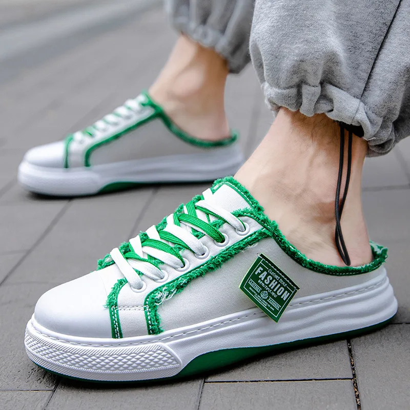 Summer Mens Half Shoes Outdoor Walking Fashion Shoes Breathable Men's Slip-on Sports Shoes Mules Casual Men Canvas Shoes
Summer Mens Half Shoes Outdoor Walking Fashion Shoes Breathable Men's Slip-on Sports Shoes Mules Casual Men Canvas Shoes