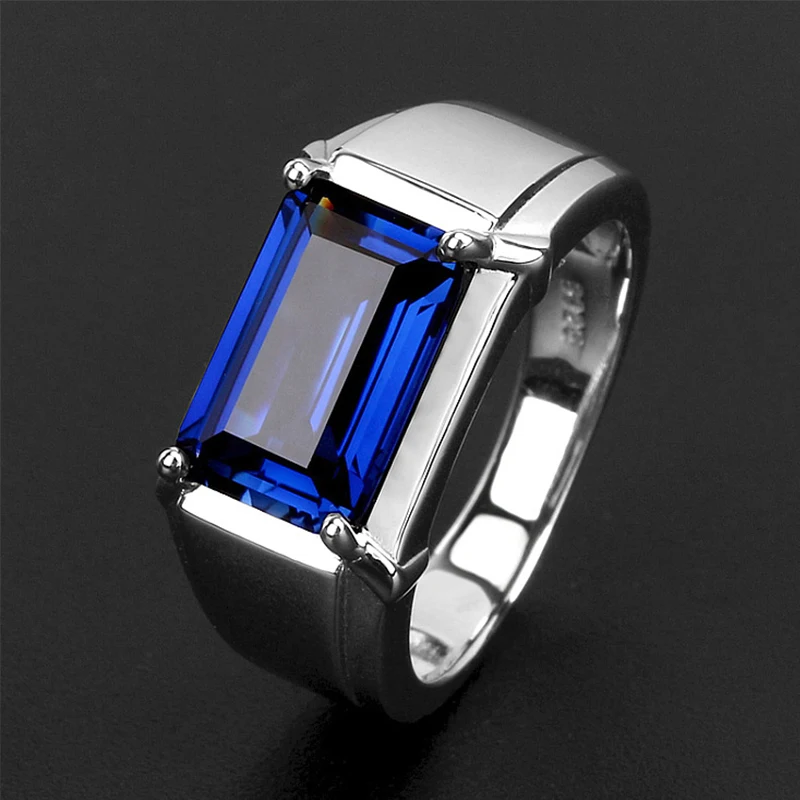Trendy Ring Silver Color Men Jewelry Rectangle Shape Green Blue Zircon Couple Open Rings for Wedding Engagement Party Gift
Trendy Ring Silver Color Men Jewelry Rectangle Shape Green Blue Zircon Couple Open Rings for Wedding Engagement Party Gift